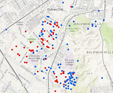 Sample image of the coyote sighting online map