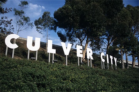 Culver City Sign on a hillside
