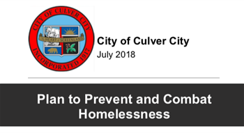 Culver City's updated Plan to Prevent and Combat Homelessness
