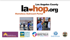 Los Angeles la-hop.org Homeless Outreach Portal