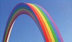 Rainbow Public Art Sculpture