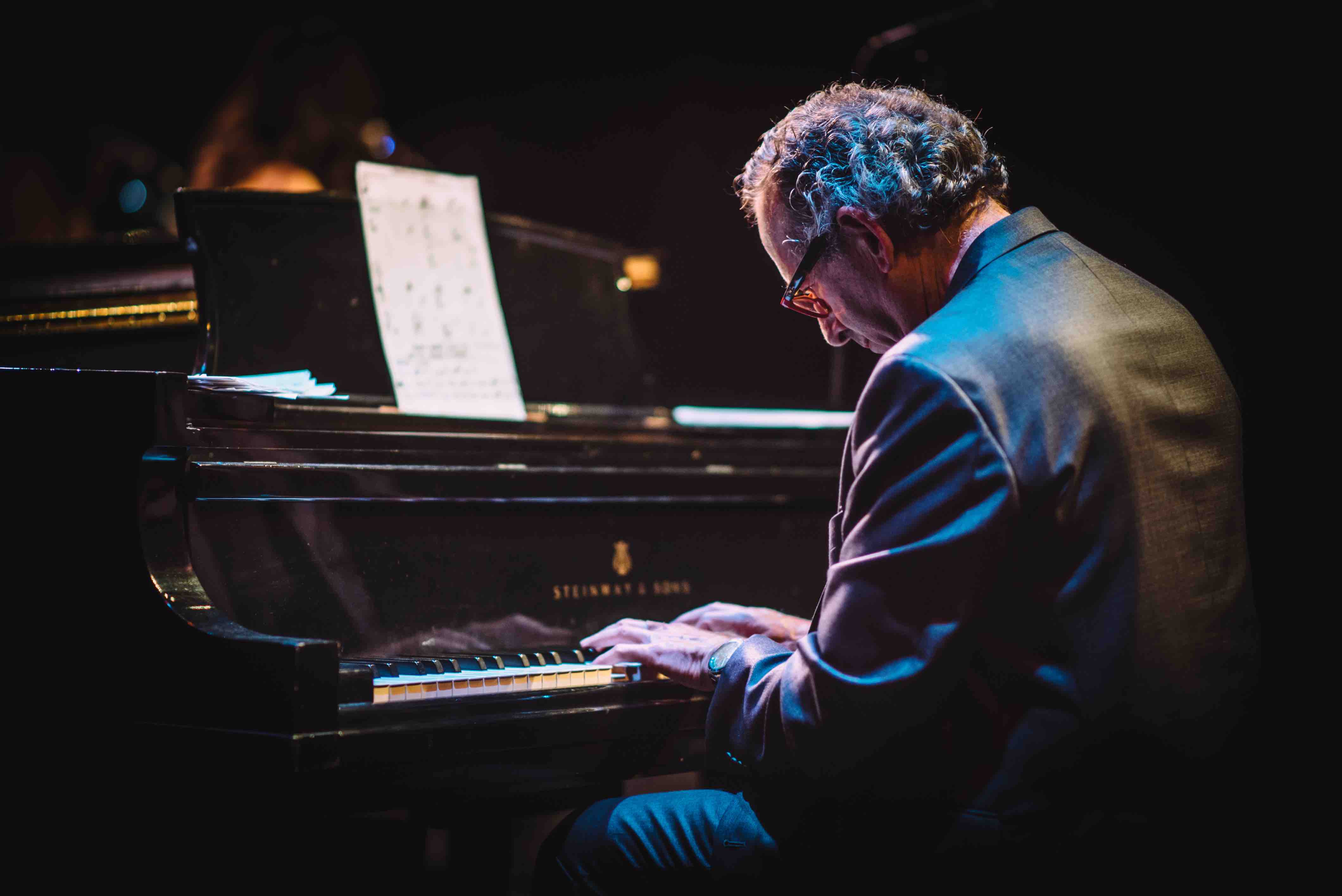 George Kahn at piano