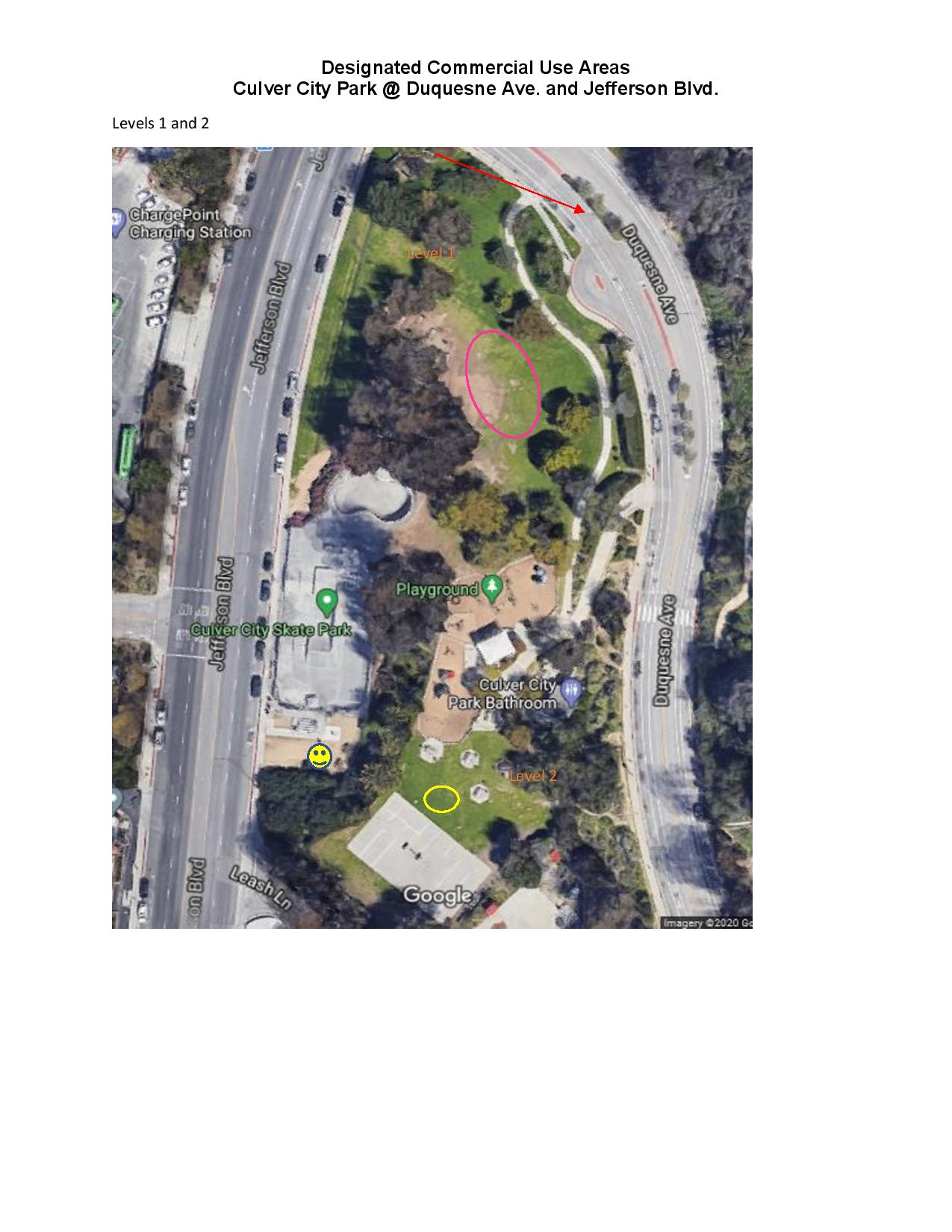 Maps of Designated Area for Commercial Use - City of Culver City