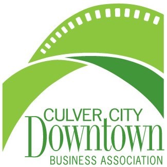 Logo for Culver City Downtown Business Association showing film strips