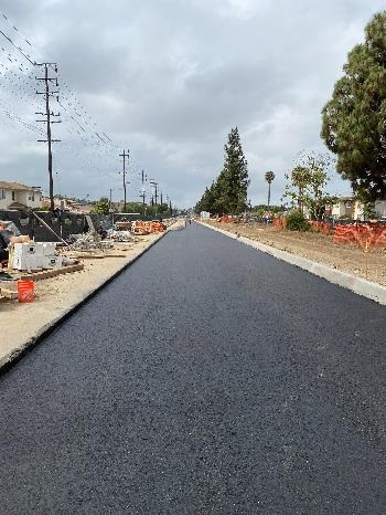 Street view of Culver Boulevard Realignment and Stormwater Retention Project on 05-10-21