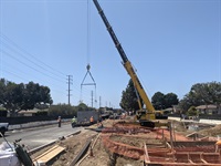 Street view of Culver Boulevard Realignment and Stormwater Retention Project on 05-27-21
