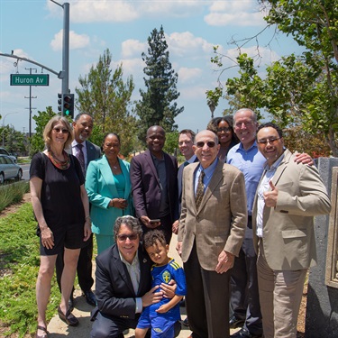 Group celebrating at Culver Blvd Opening Event 2022-06-30