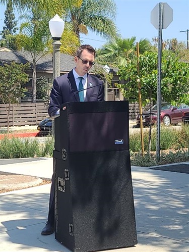 Speaker at Culver Blvd Project Opening 2022-06-30