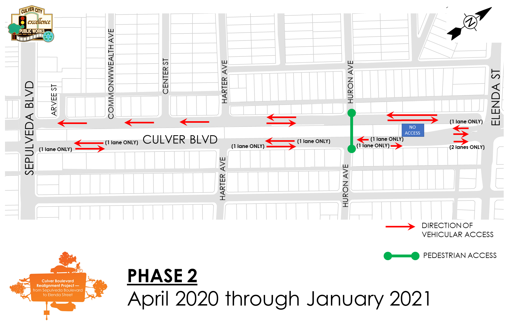 Phase 2 April 2020 through January 2021 traffic map