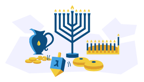 Various Chanukah related items