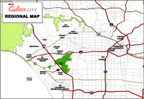 Image of the Culver City Regional Map.