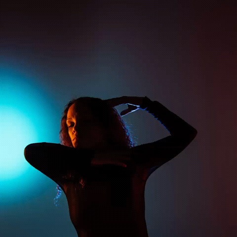Dancer in shadow