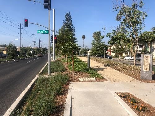 Photograph of Final Stage of Culver Blvd Realignment and Stormwater Project