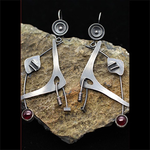 Hand crafted silver earrings